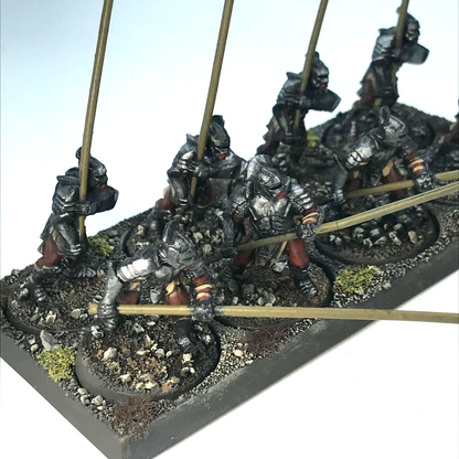 Painted Uruk Hai Warriors plus Tray - LOTR / Warhammer / Lord of the Rings C1331