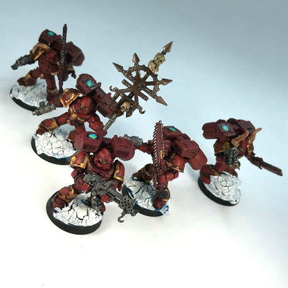 Chaos Space Marine Khorne Assault Marines - Painted - Warhammer 40K C2450