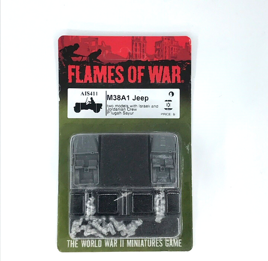 Israel Arab War M38A1 Jeeps - Sealed Blister Unpainted - Flames of War C1470