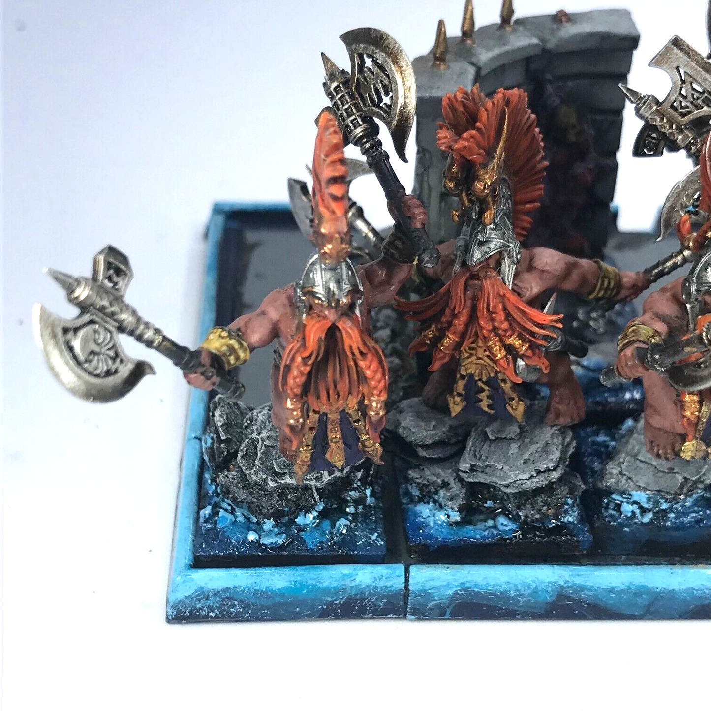 Converted Dwarf Slayer Regiment & Movement Tray - Painted - Warhammer Fantasy