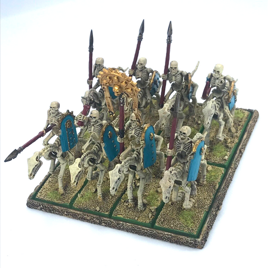 Classic Tomb Kings Skeleton Horsemen Regiment - Painted - Warhammer Fantasy