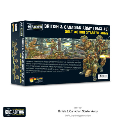 British & Canadian Starter Army 1943-45 - Warlord Games Bolt Action Miniatures