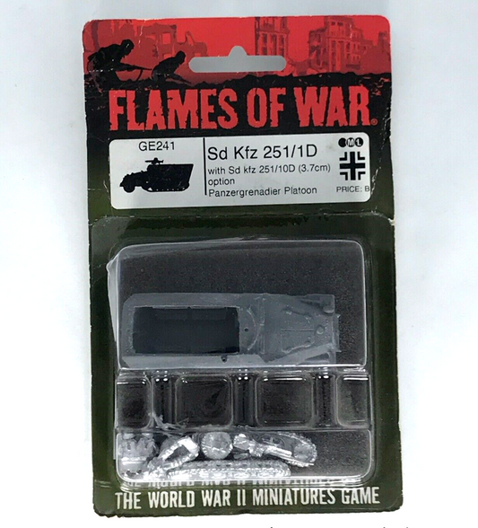 German Axis Sd Kfz 251/D Panzergrenadier Half-track Blister - Flames of War C693