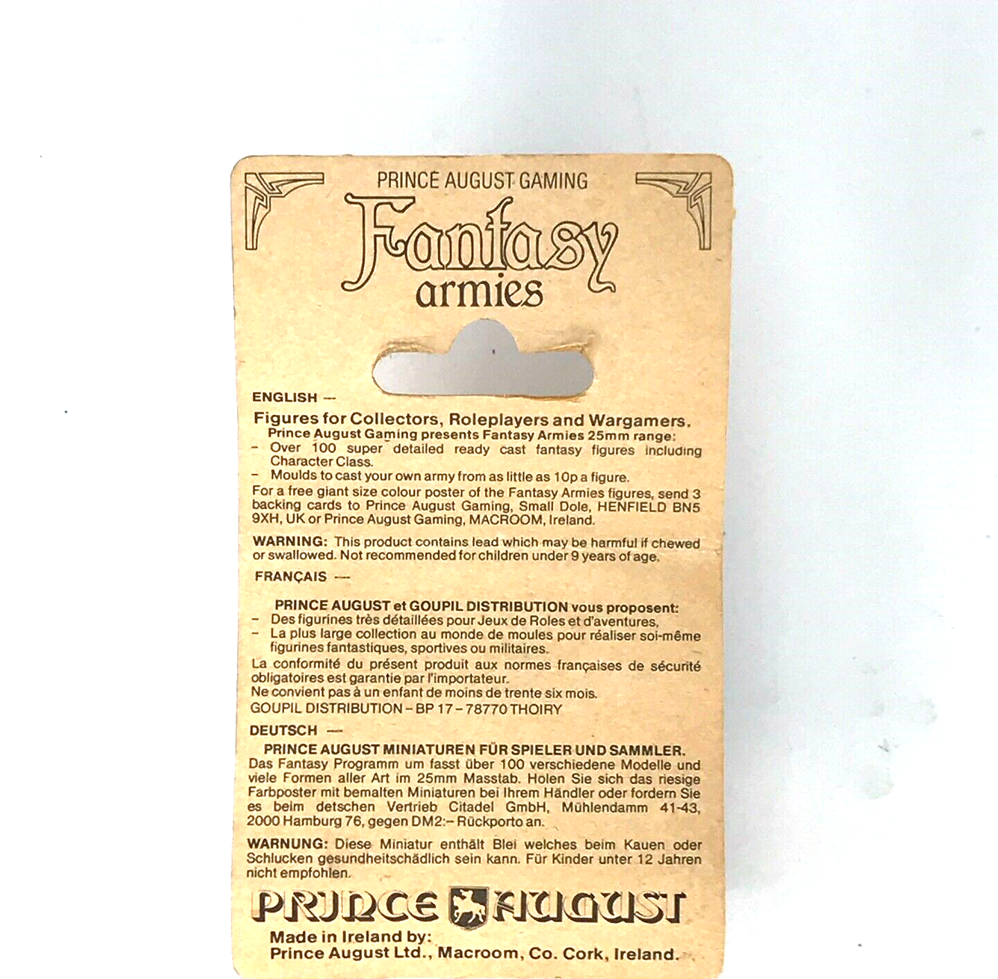 Juggler - Fantasy Armies Prince August Gaming - Sealed Blister C514