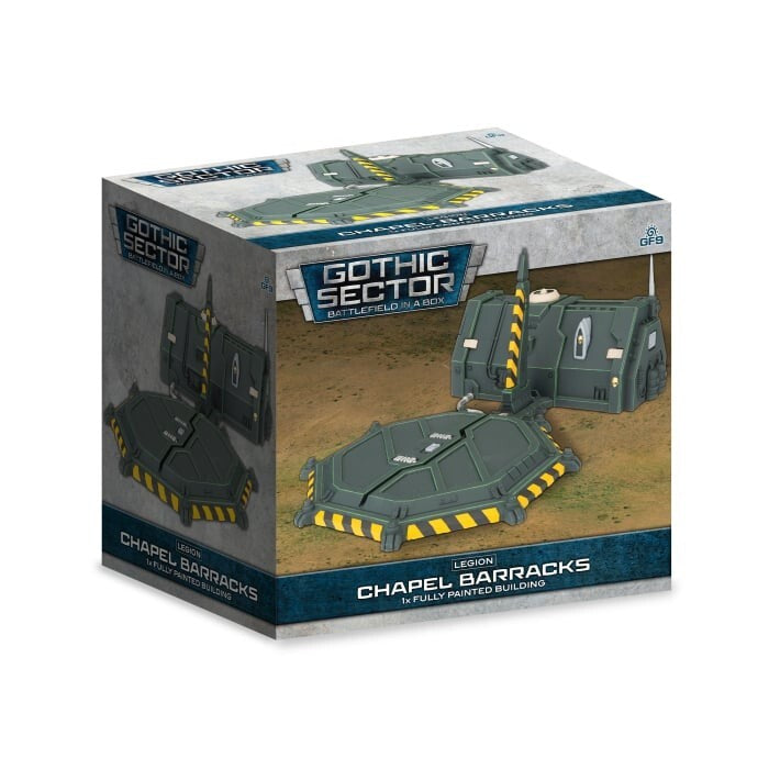 Legion Chapel Barracks - Painted 1:56 Terrain Set - Brand New - Gothic Sector