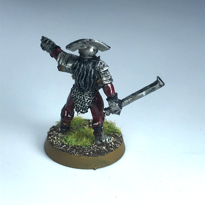 Metal Uruk Hai Captain LOTR - Painted - Warhammer / Lord of the Rings X11794