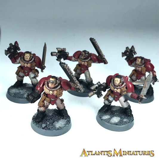 Painted Blood Angel Scout Squad Space Marine - Warhammer 40K C1659