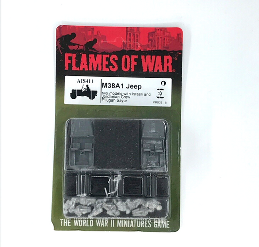 Israel Arab War M38A1 Jeeps - Sealed Blister Unpainted - Flames of War C227