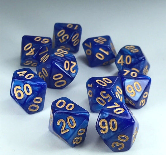 Unusual Playing D100 Poly Dice Dungeons and Dragons RPG - D50