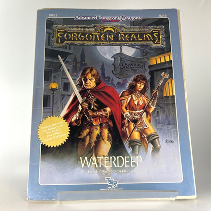 Waterdeep Forgotten Realms & DM Screen - Advanced D&D - Dungeons and Dragons M80