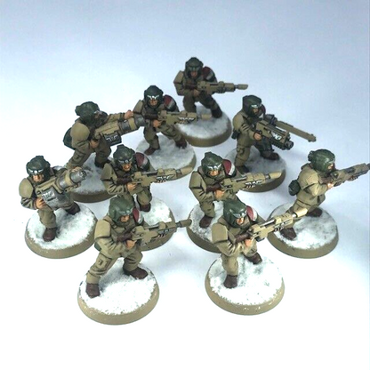 Cadian Infantry Riflemen Section Imperial Guard - Painted - Warhammer 40K C1357