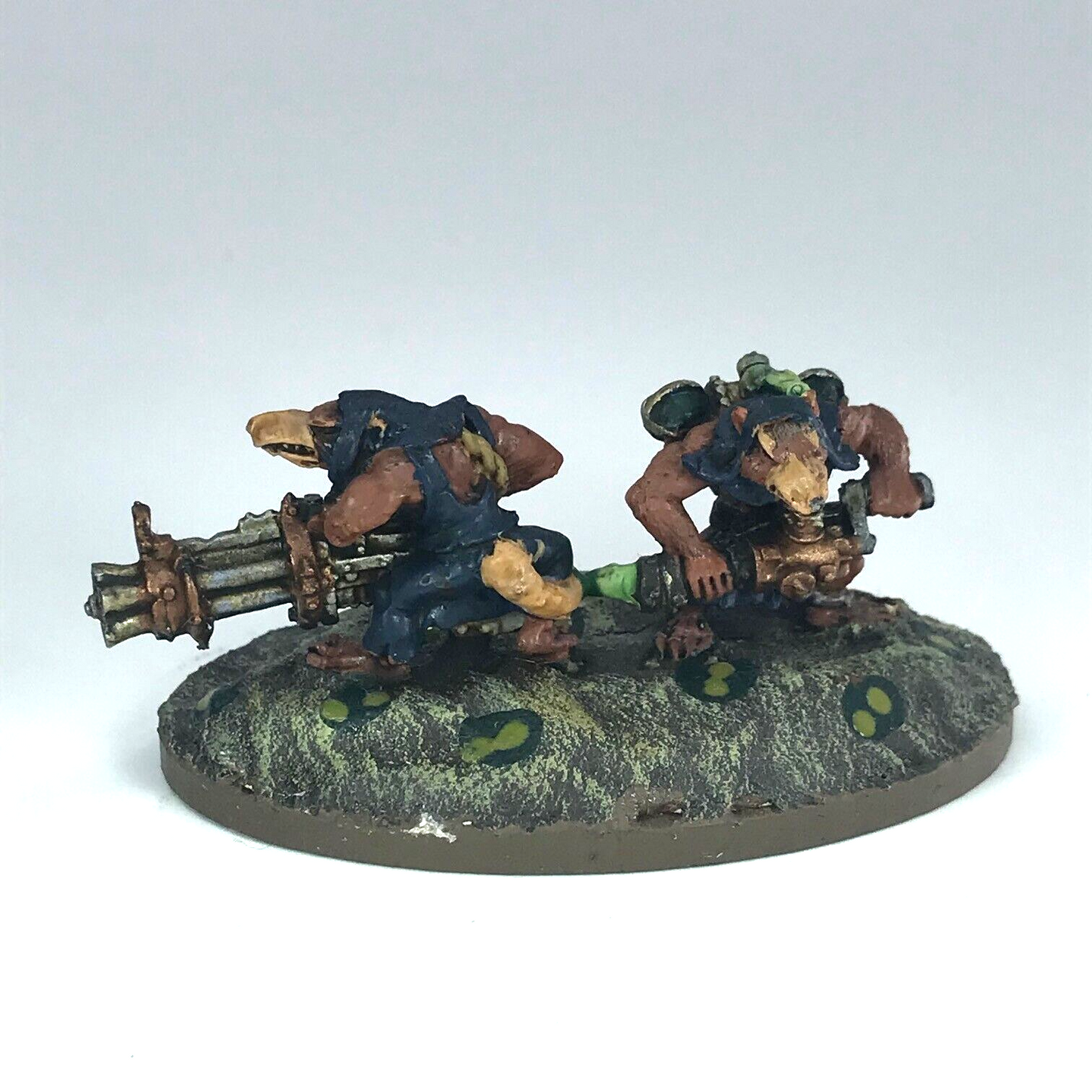 Skaven Ratling Gun Team - Warhammer Fantasy Games Workshop Painted Metal X2861