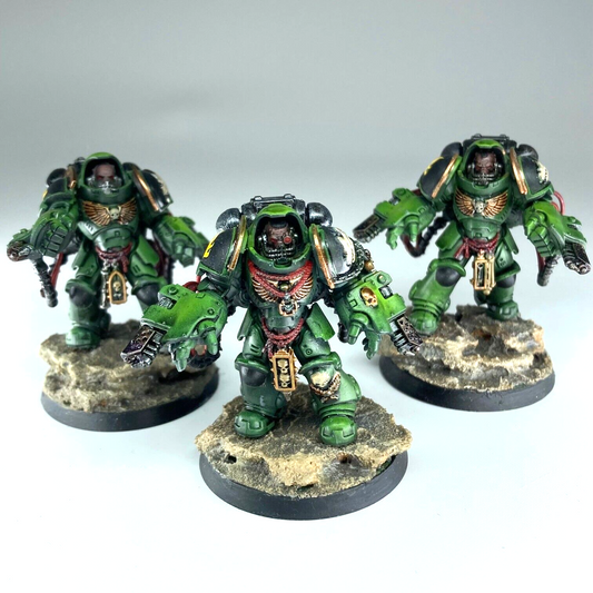 Salamanders Aggressor Squad Space Marines - Painted - Warhammer 40K C4922