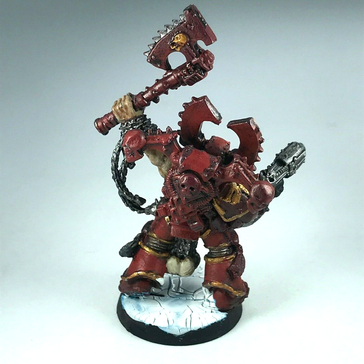 Metal Chaos Space Marine Khorne Champion - Painted - Warhammer 40K X6752