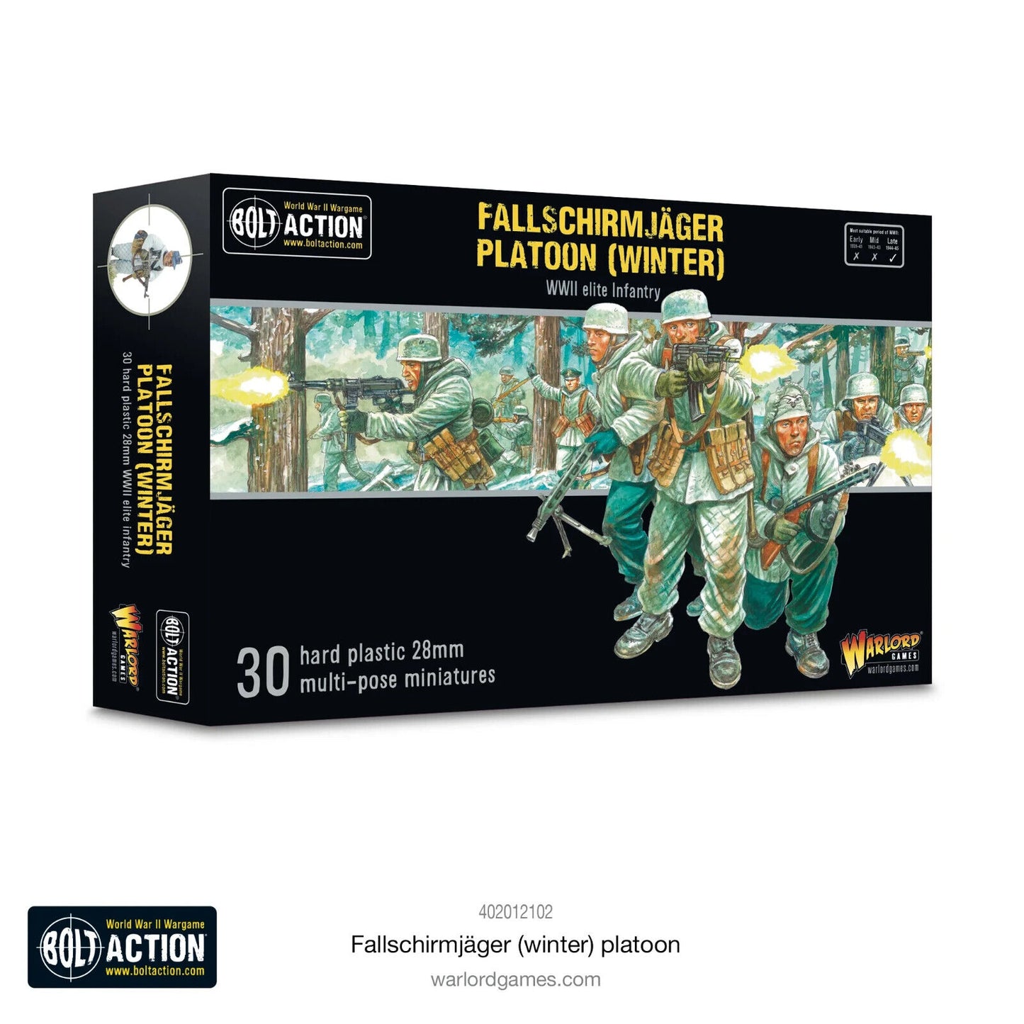 Fallschrimjager Platoon (Winter) - Warlord Games Bolt Action Miniatures