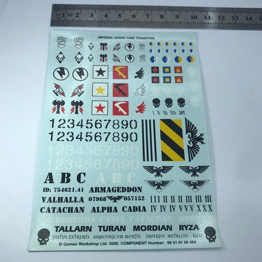 Imperial Guard Tank Leman Russ Chimera Transfer Sheet - Warhammer 40K T194