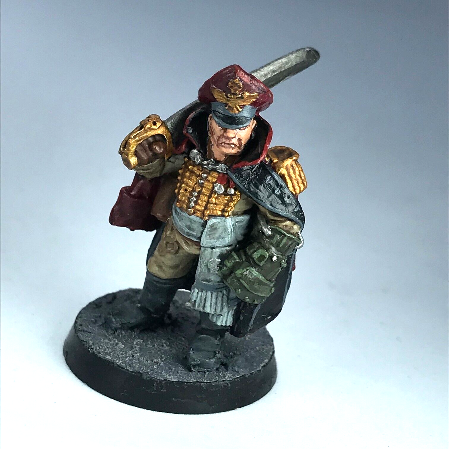 Metal Commissar Imperial Guard Astra Militarum - Painted - Warhammer 40K X6383