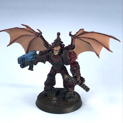 Chaos Space Marines Champion with Wings - Warhammer 40K Painted Kitbash C4578