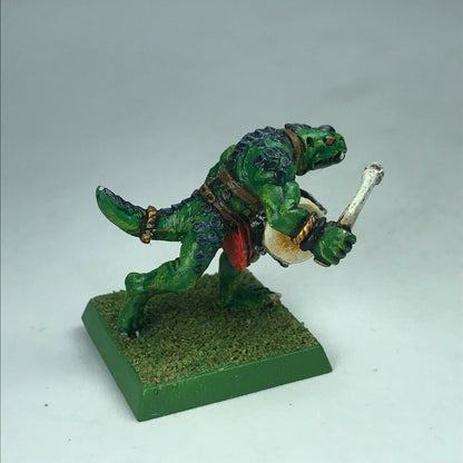Saurus Command Musician Lizardmen - Painted - Warhammer Fantasy X8490