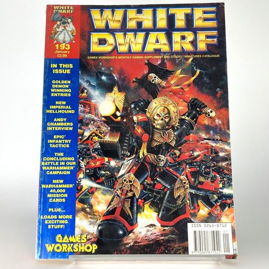 White Dwarf 193 Magazine Games Workshop Warhammer Fantasy 40,000 40K M1064