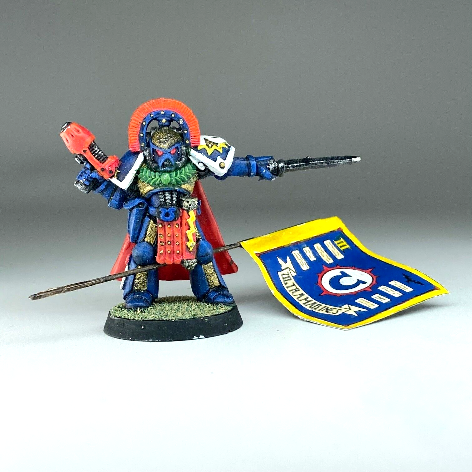 Captain - space marines painted rogue trader warhammer 40k classic metal x12815