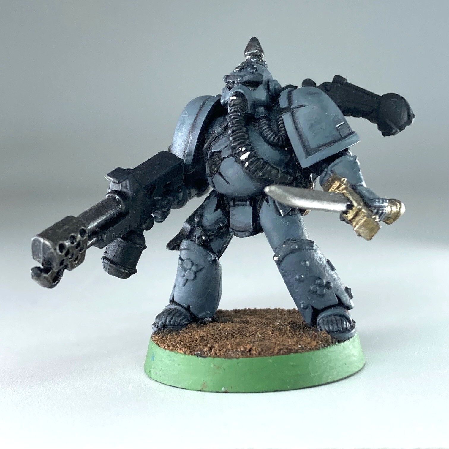 Plague Marine with Flamer Death Guard Chaos - Warhammer 40k Part Metal