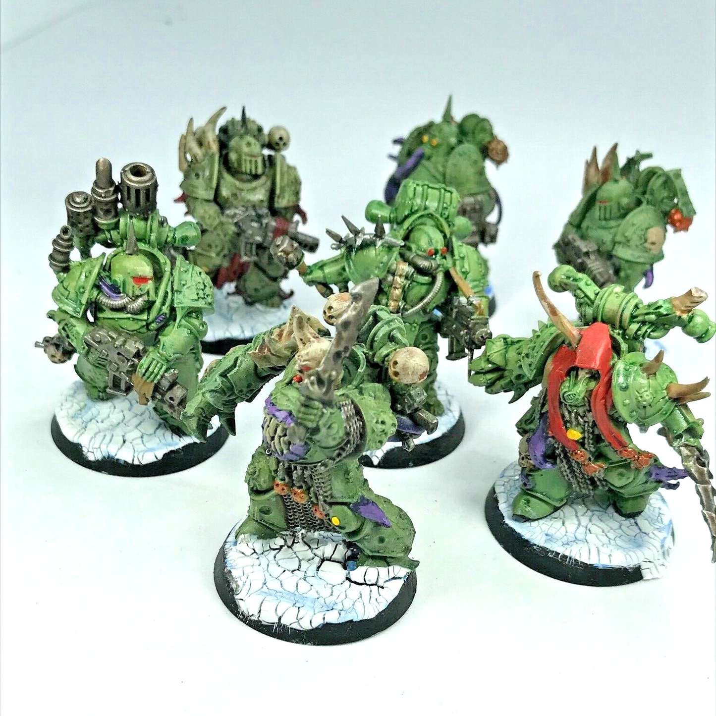 Death Guard Plague Marines Squad Chaos - Painted - Warhammer 40K C2475