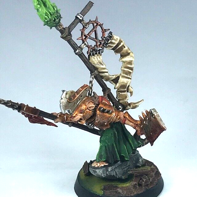 Skaven Warlord Commander - Painted - Warhammer Age of Sigmar C4030