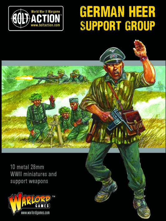 German Heer Support Group - Brand New - Warlord Games Bolt Action Miniatures