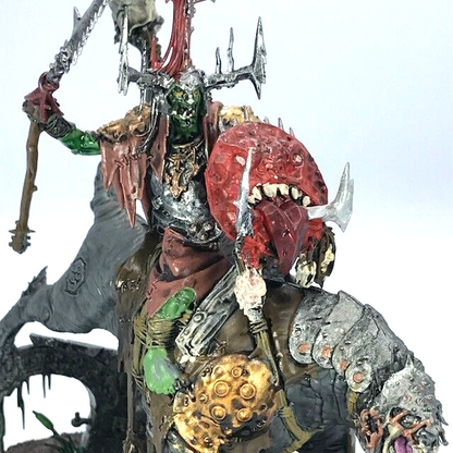 Orruk Warclans Killaboss on Great Gnashtoof - Painted - Warhammer Age of Sigmar