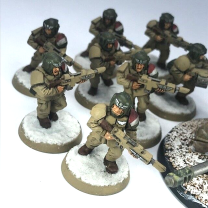 Cadian Infantry Section Imperial Guard - Painted - Warhammer 40K C1609