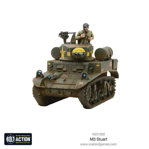 M3 Stuart Allied Light Tank - Warlord Games Bolt Action Miniatures