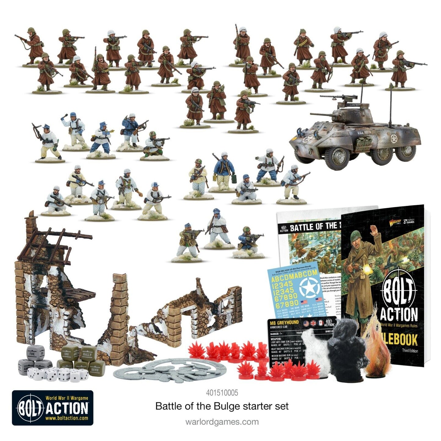 Bolt Action Starter Set - Battle of the Bulge 3rd Edition - Warlord Games - New