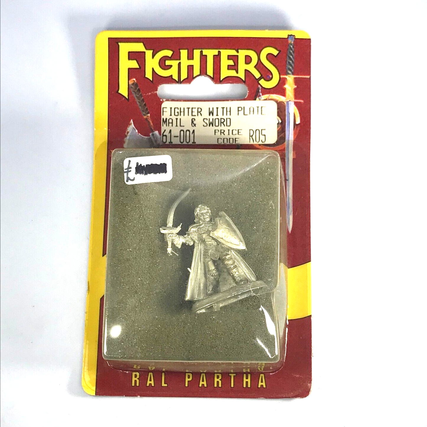 Fighters, Fighter with Plate Mail & Sword - Sealed Blister - Ral Partha C1584