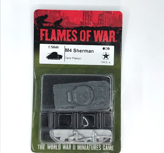 WW2 Allied USA M4 Sherman Tank Blister - Flames of War C819