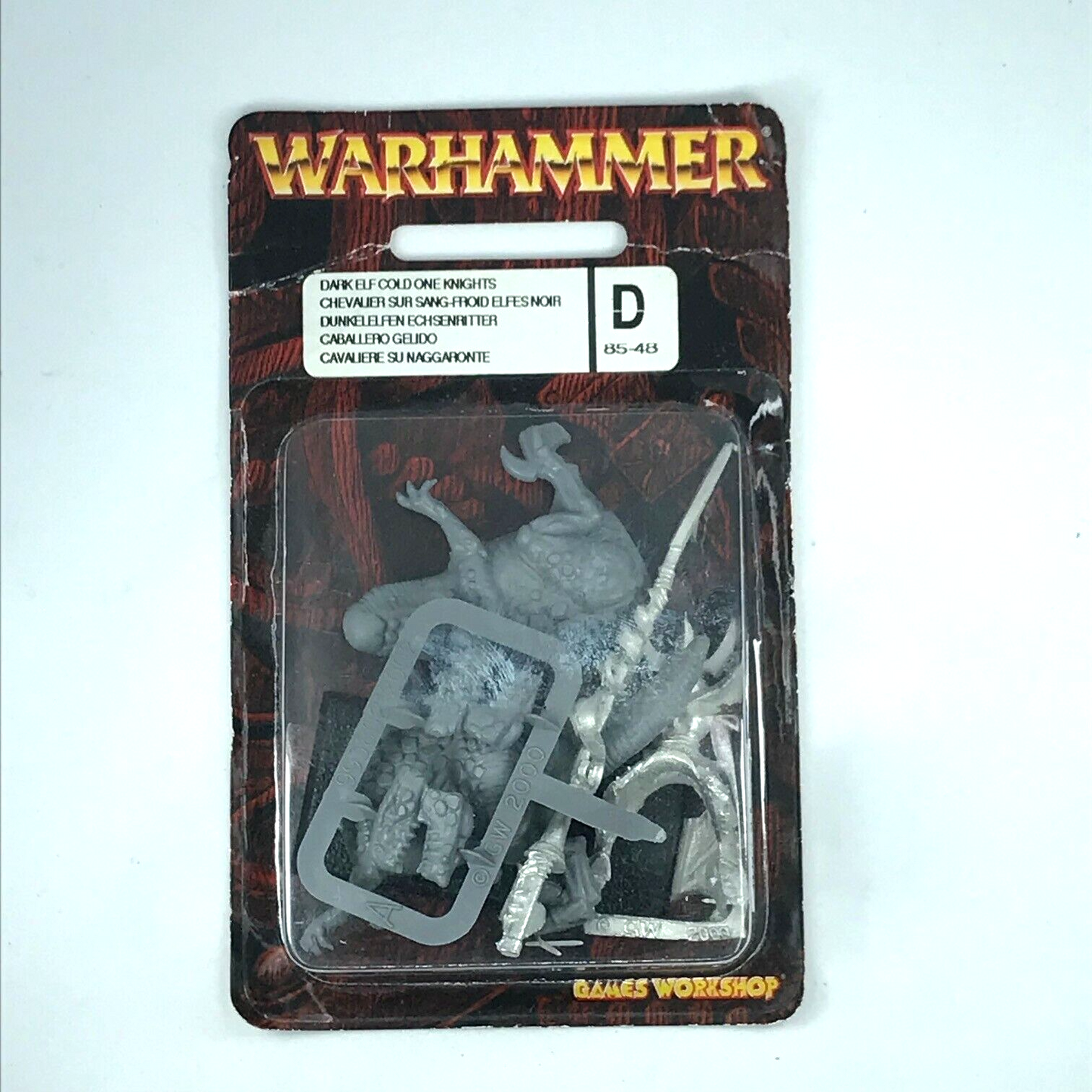 Metal Classic Dark Elves Elf Cold One Knight Blister - Warhammer Fantasy C1764