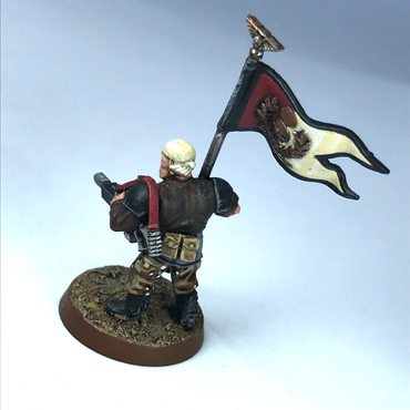 Astra Militarum Company HQ Standard Bearer - Painted - Warhammer 40K X3828