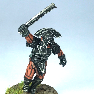 Metal Uruk Hai Captain - Painted - LOTR / Warhammer / Lord of the Rings X348