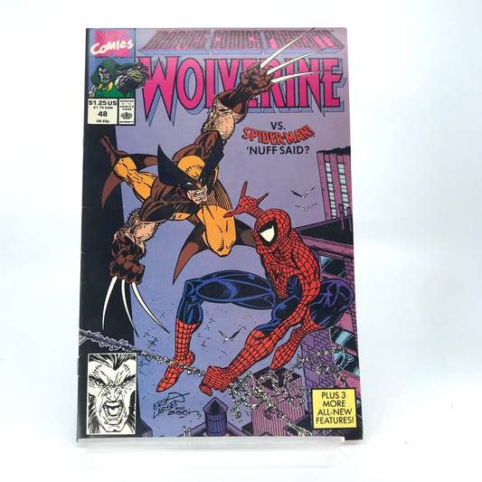 Wolverine vs Spiderman 'Nuff Said?' Issue 48 - Marvel Comics Present D170