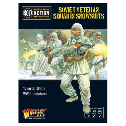 Soviet Veteran Squad In Snowsuits - Brand New - Warlord Games Bolt Action