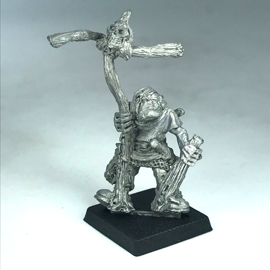 Classic Metal Orc Troll Standard Bearer Orcs Goblins - Warhammer Fantasy X10262