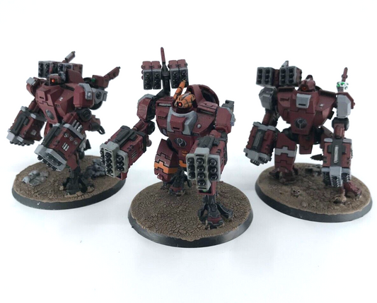 XV8 Crisis Battlesuit Team Tau T'au Empire - Magnetised - Warhammer 40K BOX210