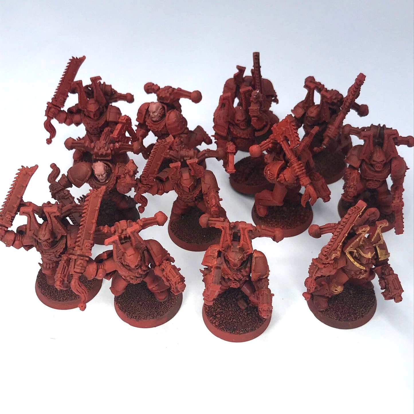 Classic Khorne Chaos Space Marine Squad - Part Painted - Warhammer 40K C3910