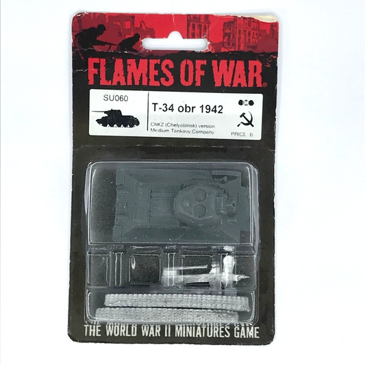 WW2 Soviet T-34 Tank Obr 1942 Blister - Flames of War C1370