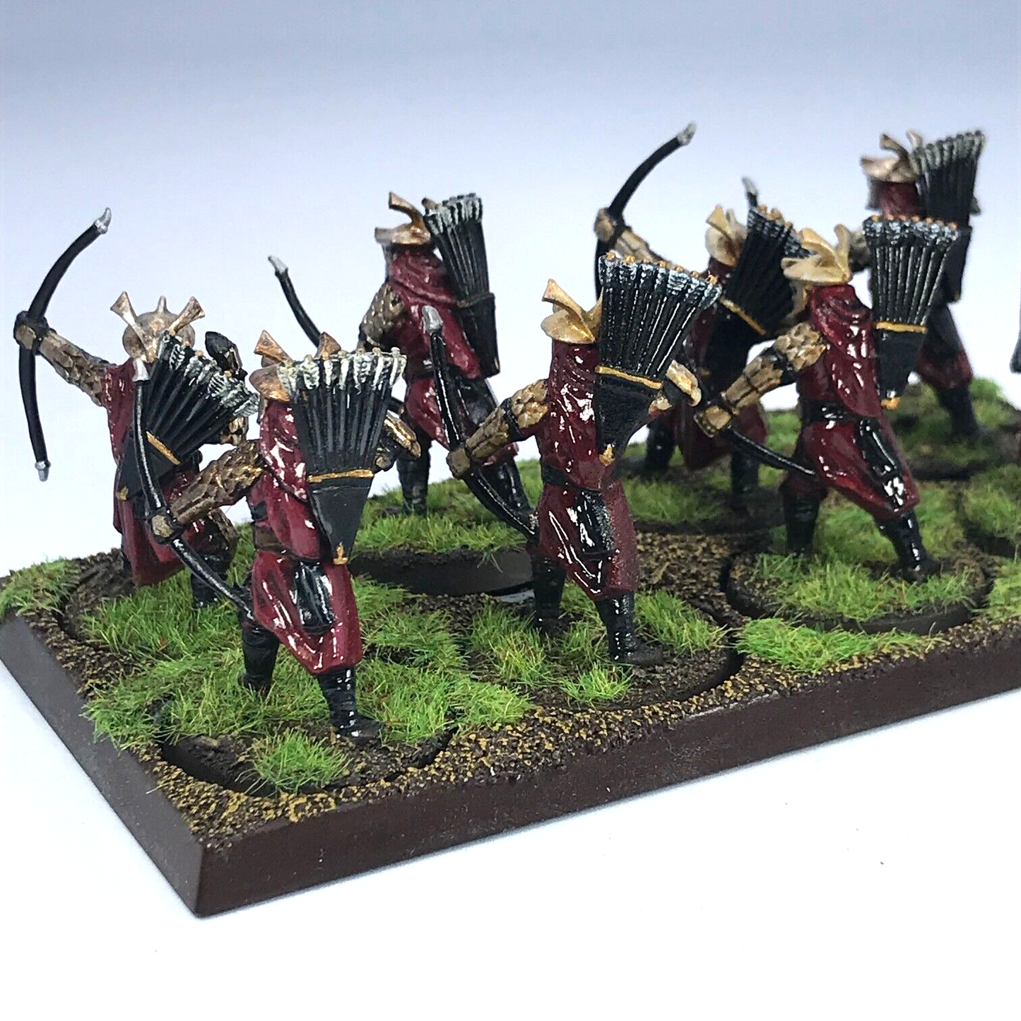 Easterling Archers & Tray LOTR - Warhammer / Lord of the Rings Painted C3883