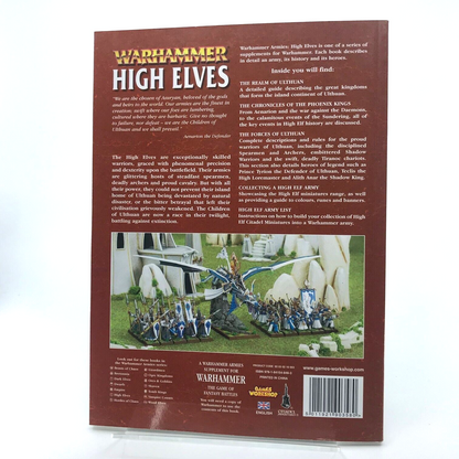 High Elves Codex Warhammer Fantasy - Warhammer Games Workshop M802