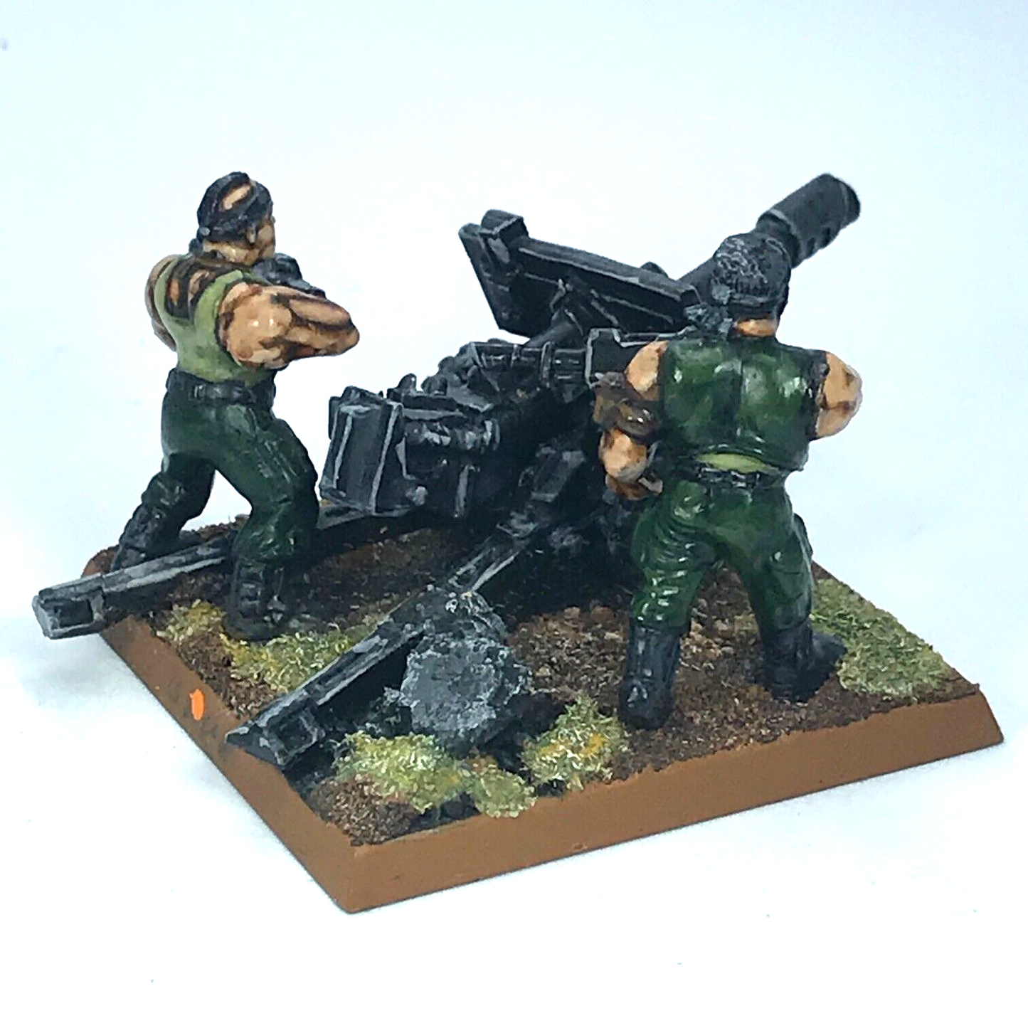 Imperial Guard Catachan Lascannon Team - Painted - Warhammer 40K C1287