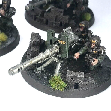 Cadian Autocannon Platoon Imperial Guard - Painted - Warhammer 40K C3182