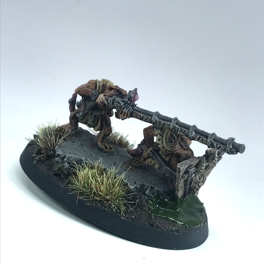 Skaven Warplock Jezzail Team - Warhammer Fantasy Games Workshop Painted X11740