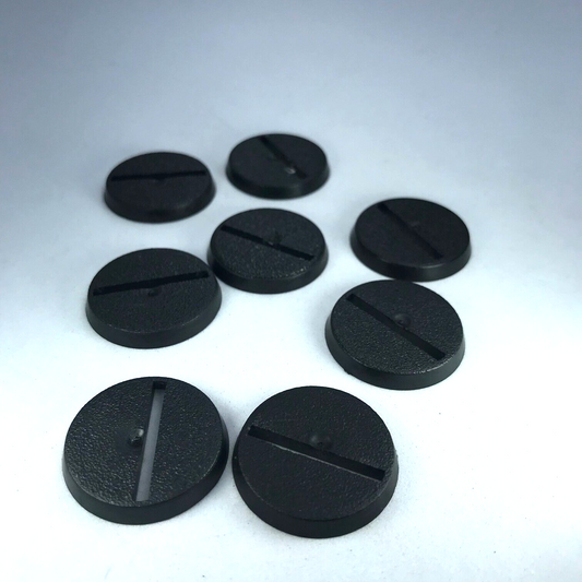 Original Games Workshop 25mm Round Slotta Bases Dated 2005 - Warhammer 40K X2074